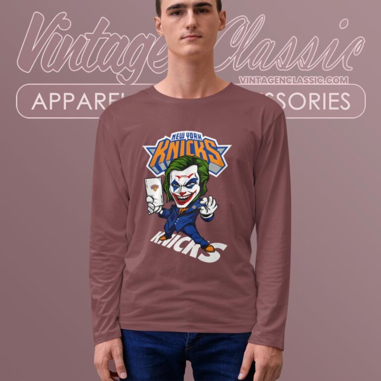Joker New York Knicks Shirt Long Sleeve Tee Joker New York Knicks Shirt Long Sleeve Tee