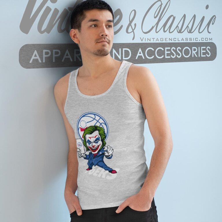 Joker Philadelphia 76ers Shirt Tank Top Racerback Joker Philadelphia 76ers Shirt Tank Top Racerback