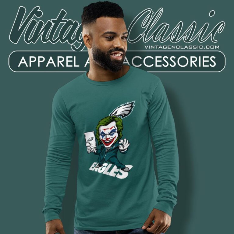 Joker Philadelphia Eagles Shirt Long Sleeve Tee Joker Philadelphia Eagles Shirt Long Sleeve Tee