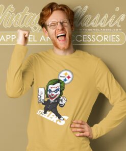 Joker Pittsburgh Steelers Shirt Long Sleeve Tee
