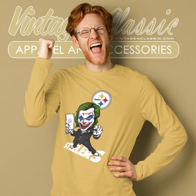 Joker Pittsburgh Steelers Shirt Long Sleeve Tee Joker Pittsburgh Steelers Shirt Long Sleeve Tee