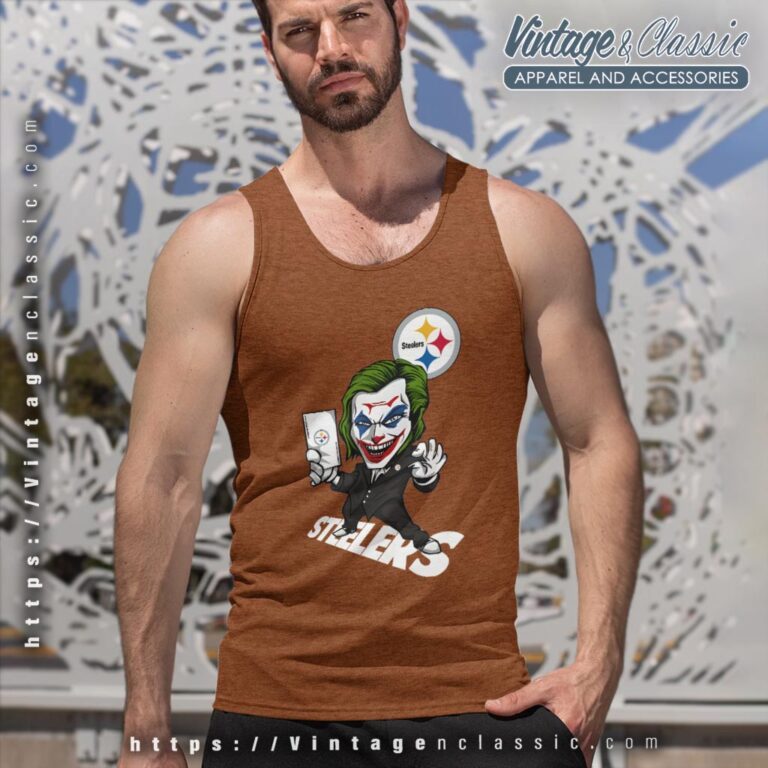 Joker Pittsburgh Steelers Shirt Tank Top Racerback Joker Pittsburgh Steelers Shirt Tank Top Racerback