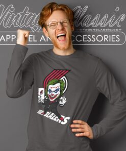 Joker Portland Trail Blazers Shirt 2 Joker Portland Trail Blazers Shirt Long Sleeve Tee