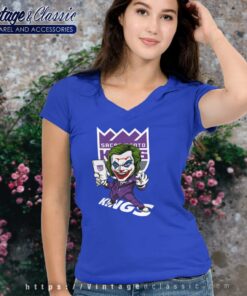 Joker Sacramento Kings Shirt 5 Joker Sacramento Kings Shirt V Neck TShirt