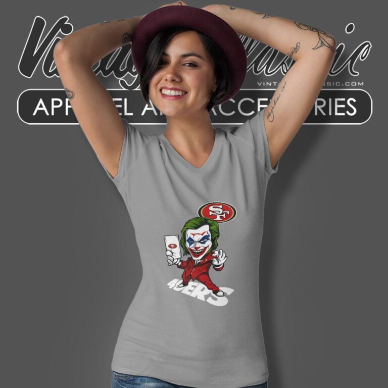 Joker San Francisco 49ers Shirt V Neck TShirt Joker San Francisco 49ers Shirt V Neck TShirt