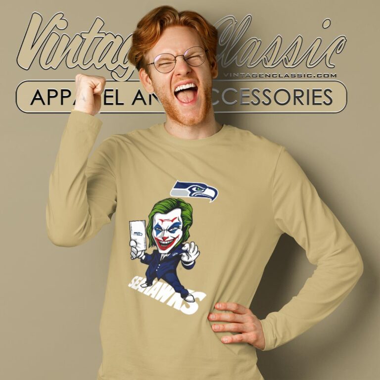Joker Seattle Seahawks Shirt Long Sleeve Tee Joker Seattle Seahawks Shirt Long Sleeve Tee