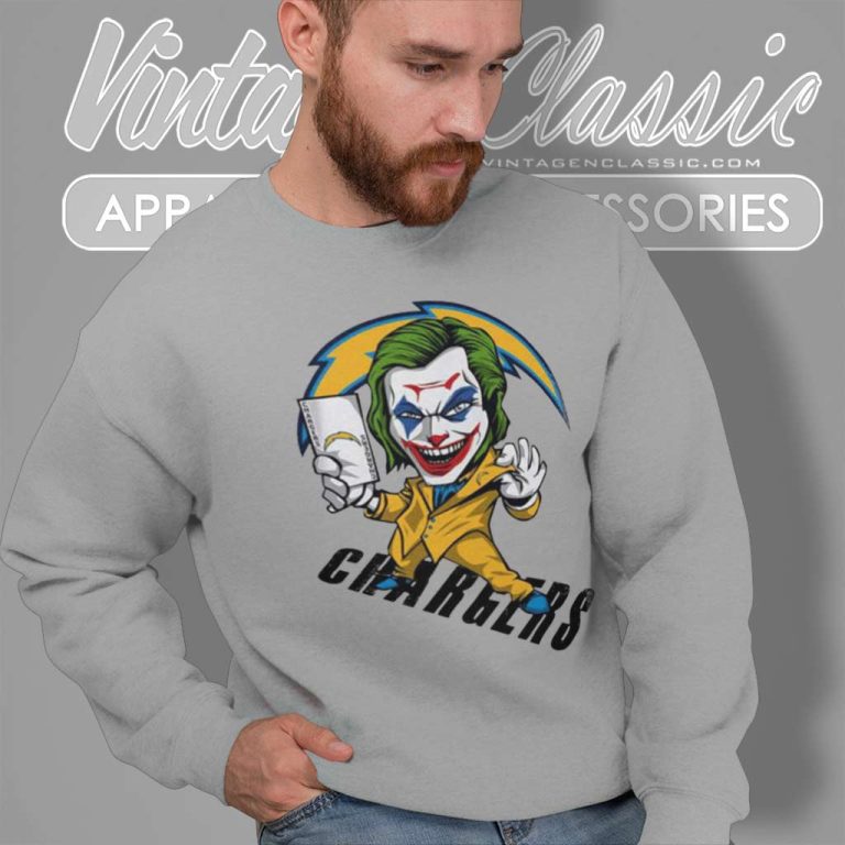 Joker Smile Los Angeles Chargers Sweatshirt Joker Smile Los Angeles Chargers Sweatshirt