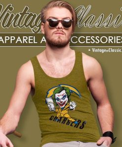 Joker Smile Los Angeles Chargers Tank Top Racerback