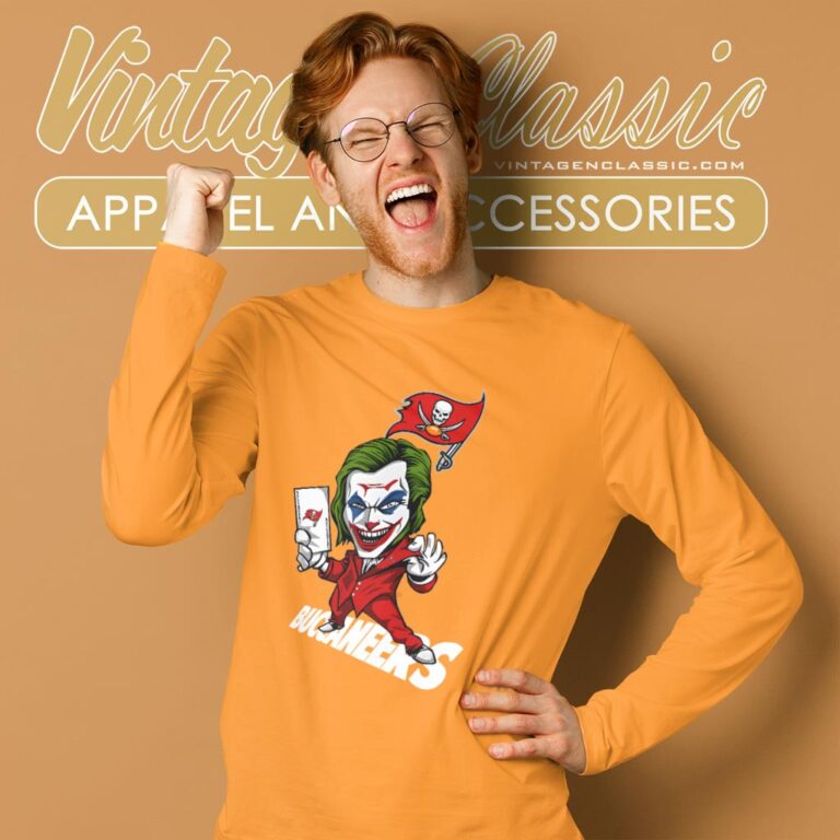 Joker Tampa Bay Buccaneers Shirt Long Sleeve Tee Joker Tampa Bay Buccaneers Shirt Long Sleeve Tee
