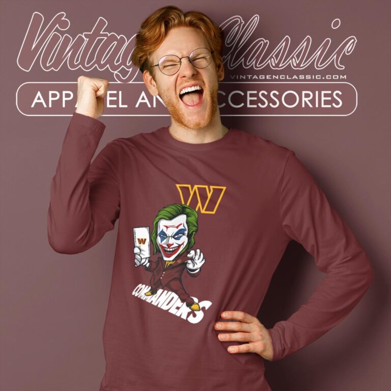 Joker Washington Commanders Shirt Long Sleeve Tee Joker Washington Commanders Shirt Long Sleeve Tee