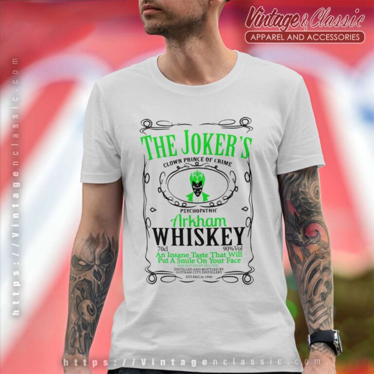 Jokers Whiskey Batman Mashup T Shirt Jokers Whiskey Batman Mashup T Shirt