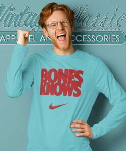 Jon Jones Bones Knows Nike Jon Jones Bones Knows Nike Long Sleeve Tee