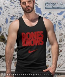 Jon Jones Bones Knows Nike Jon Jones Bones Knows Nike Tank Top Racerback
