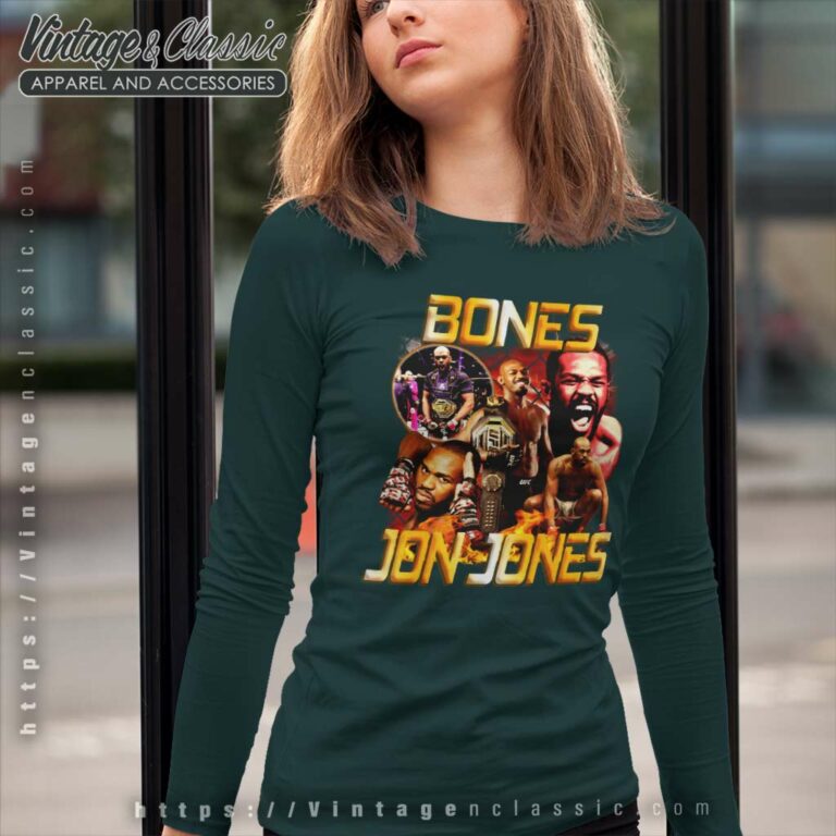 Jon Jones Bones Ufc Long Sleeve Tee Jon Jones Bones Ufc Long Sleeve Tee
