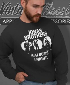 Jonas Brothers 5 Albums 1 Night Sweatshirt
