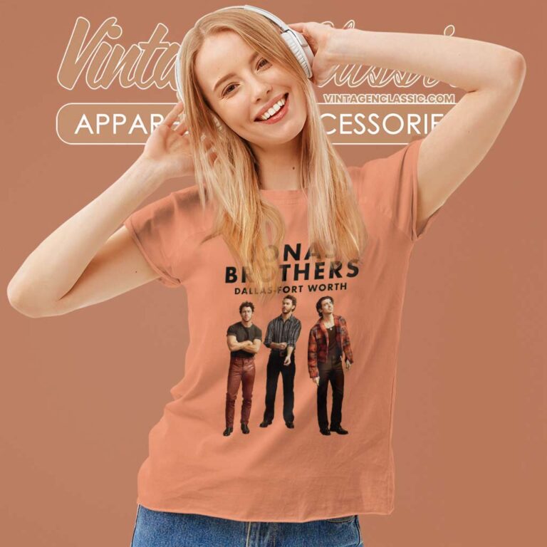 Jonas Brothers Five Albums One Night The Tour 2023 Women TShirt Jonas Brothers Five Albums One Night The Tour 2023 Women TShirt