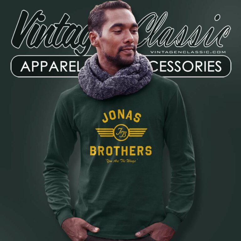 Jonas Brothers Jb Flight Logo Long Sleeve Tee Jonas Brothers Jb Flight Logo Long Sleeve Tee