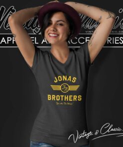 Jonas Brothers Jb Flight Logo V Neck TShirt
