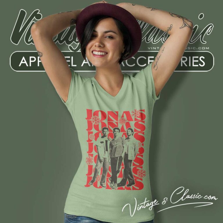 Jonas Brothers Jonas Snow V Neck TShirt Jonas Brothers Jonas Snow V Neck TShirt