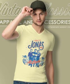 Jonas Brothers Los Angeles V Neck TShirt