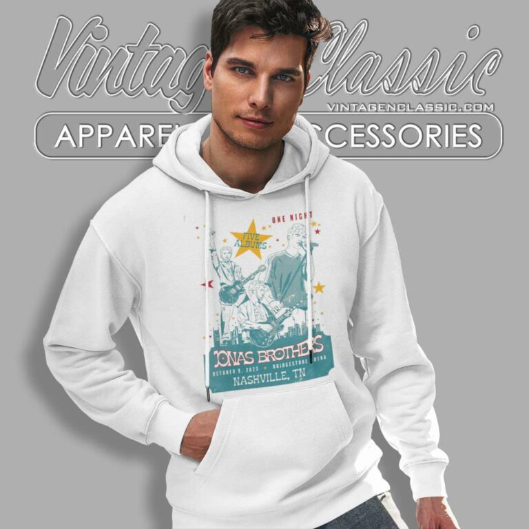 Jonas Brothers Nashville Five Album Hoodie Jonas Brothers Nashville Five Album Hoodie