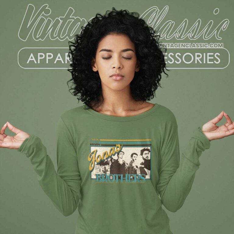 Jonas Brothers Nick Joe Kevin Shirt Long Sleeve Tee Jonas Brothers Nick Joe Kevin Shirt Long Sleeve Tee