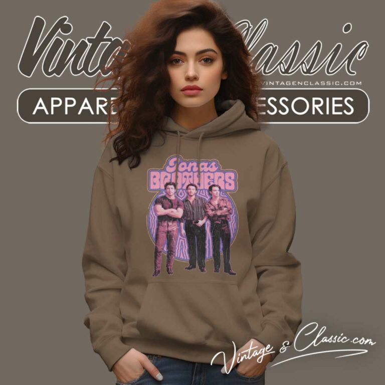 Jonas Brothers Purple Retro Hoodie Jonas Brothers Purple Retro Hoodie