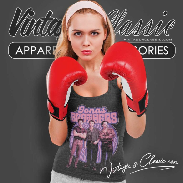 Jonas Brothers Purple Retro Tank Top Racerback Jonas Brothers Purple Retro Tank Top Racerback