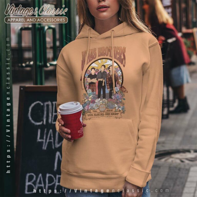 Jonas Brothers Shirt Five Albums One Night Hoodie Jonas Brothers Shirt Five Albums One Night Hoodie