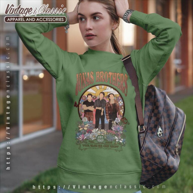 Jonas Brothers Shirt Five Albums One Night Sweatshirt Jonas Brothers Shirt Five Albums One Night Sweatshirt