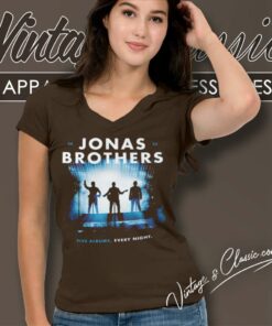 Jonas Brothers Shirt The Tour Five Albums Every Night V Neck TShirt