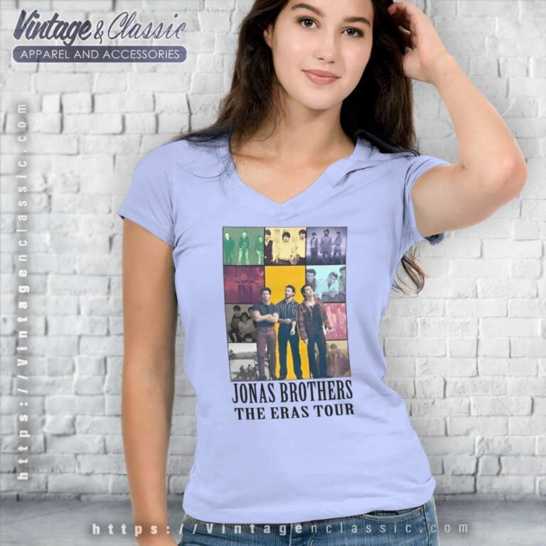 Jonas Brothers Tour Shirt The Eras Tour V Neck TShirt Jonas Brothers Tour Shirt The Eras Tour V Neck TShirt