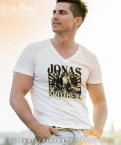 Jonas Brothers Vintage Graphic Shirt V Neck TShirt
