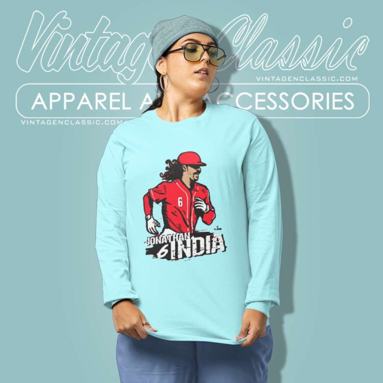 Jonathan India Cincinnati Reds Long Sleeve Tee Jonathan India Cincinnati Reds Long Sleeve Tee