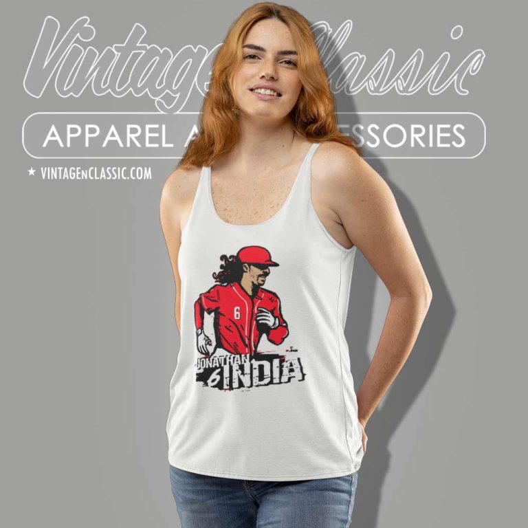 Jonathan India Cincinnati Reds Tank Top Racerback Jonathan India Cincinnati Reds Tank Top Racerback