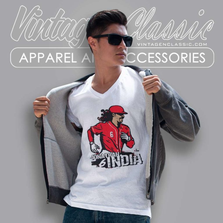 Jonathan India Cincinnati Reds V Neck TShirt Jonathan India Cincinnati Reds V Neck TShirt