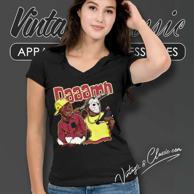 Jordan 13 Playoffs Shirt Friday The 13th V Neck TShirt Jordan 13 Playoffs Shirt Friday The 13th V Neck TShirt