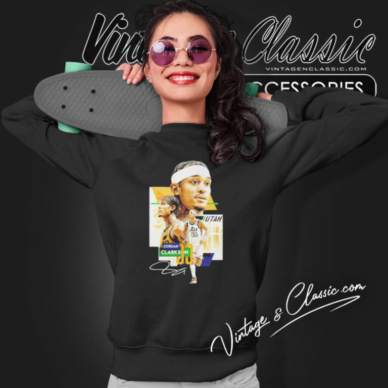 Jordan Clarkson Utah Jazz Signature Sweatshirt Jordan Clarkson Utah Jazz Signature Sweatshirt