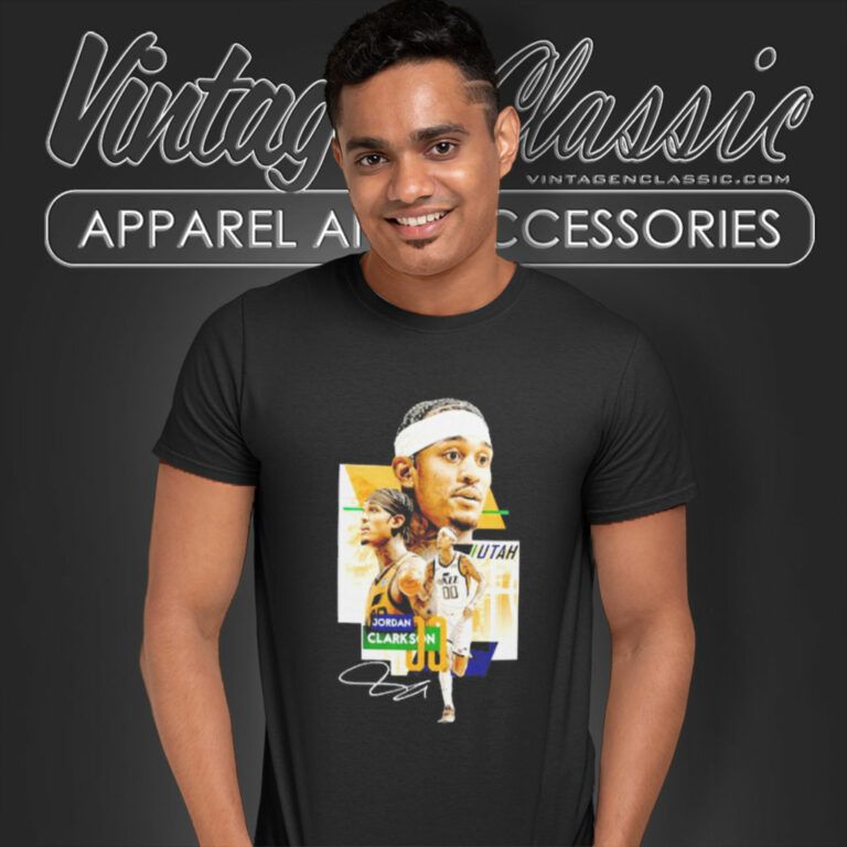 Jordan Clarkson Utah Jazz Signature T Shirt Jordan Clarkson Utah Jazz Signature T Shirt