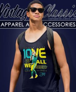 Jordan Love Green Bay Packers Love Is All We Need Signature Tank Top Racerback