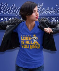 Jordan Love Is All You Need Packers V Neck TShirt