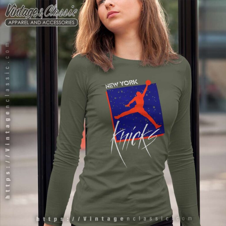 Jordan Max90 Nba New York Knicks Long Sleeve Tee Jordan Max90 Nba New York Knicks Long Sleeve Tee