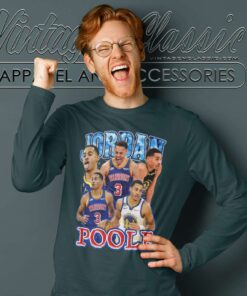 Jordan Poole Warriors Shirt Gift For Basketball Fan Long Sleeve Tee