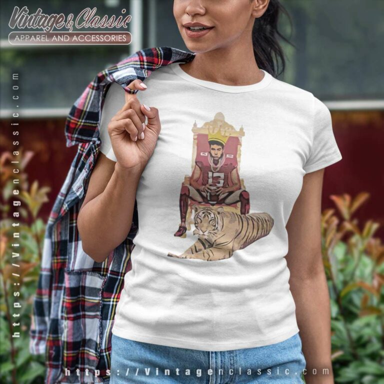 Jordan Travis Tiger King Shirt Qb Jordan Travis 13 Women TShirt Jordan Travis Tiger King Shirt Qb Jordan Travis 13 Women TShirt