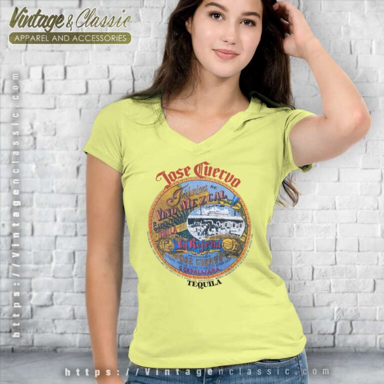 Jose Cuervo Tequila Mexico V Neck TShirt Jose Cuervo Tequila Mexico V Neck TShirt
