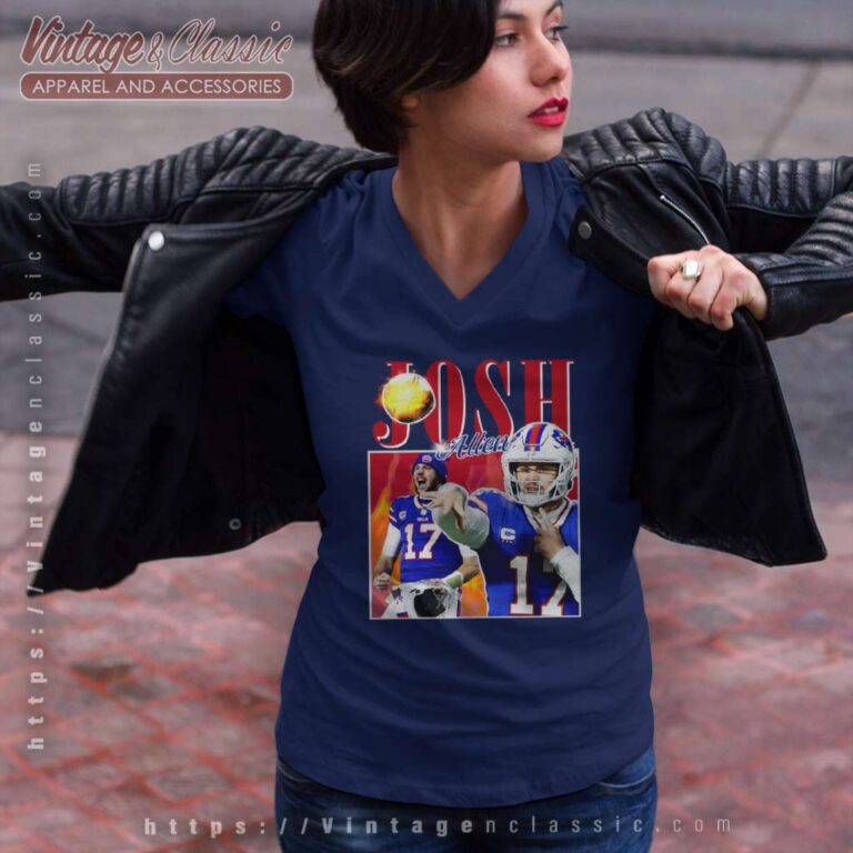 Josh Allen Buffalo Football Nfl V Neck TShirt Josh Allen Buffalo Football Nfl V Neck TShirt