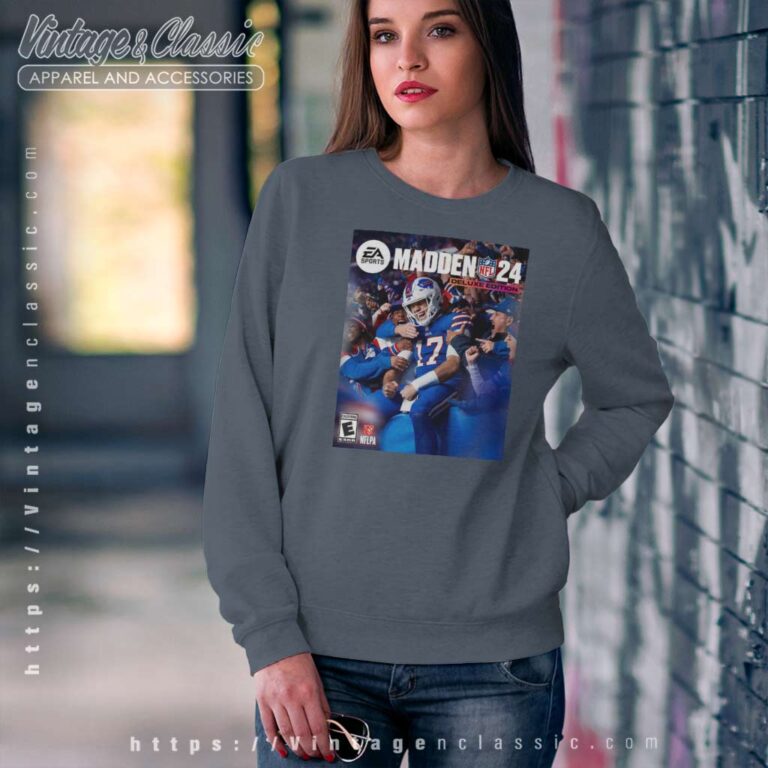 Josh Allen Madden 24 Cover Sweatshirt Josh Allen Madden 24 Cover Sweatshirt