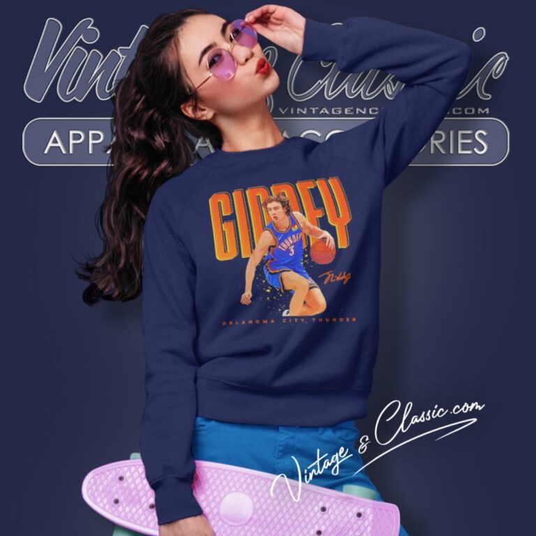 Josh Giddey Oklahoma City Thunder Signatures Sweatshirt Josh Giddey Oklahoma City Thunder Signatures Sweatshirt