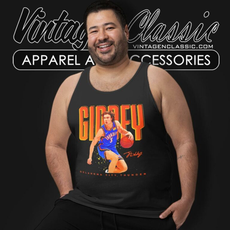 Josh Giddey Oklahoma City Thunder Signatures Tank Top Racerback Josh Giddey Oklahoma City Thunder Signatures Tank Top Racerback