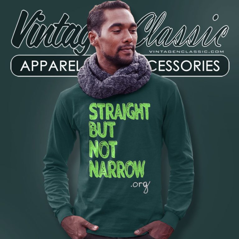 Josh Hutcherson Straight But Not Narrow Org Long Sleeve Tee Josh Hutcherson Straight But Not Narrow Org Long Sleeve Tee